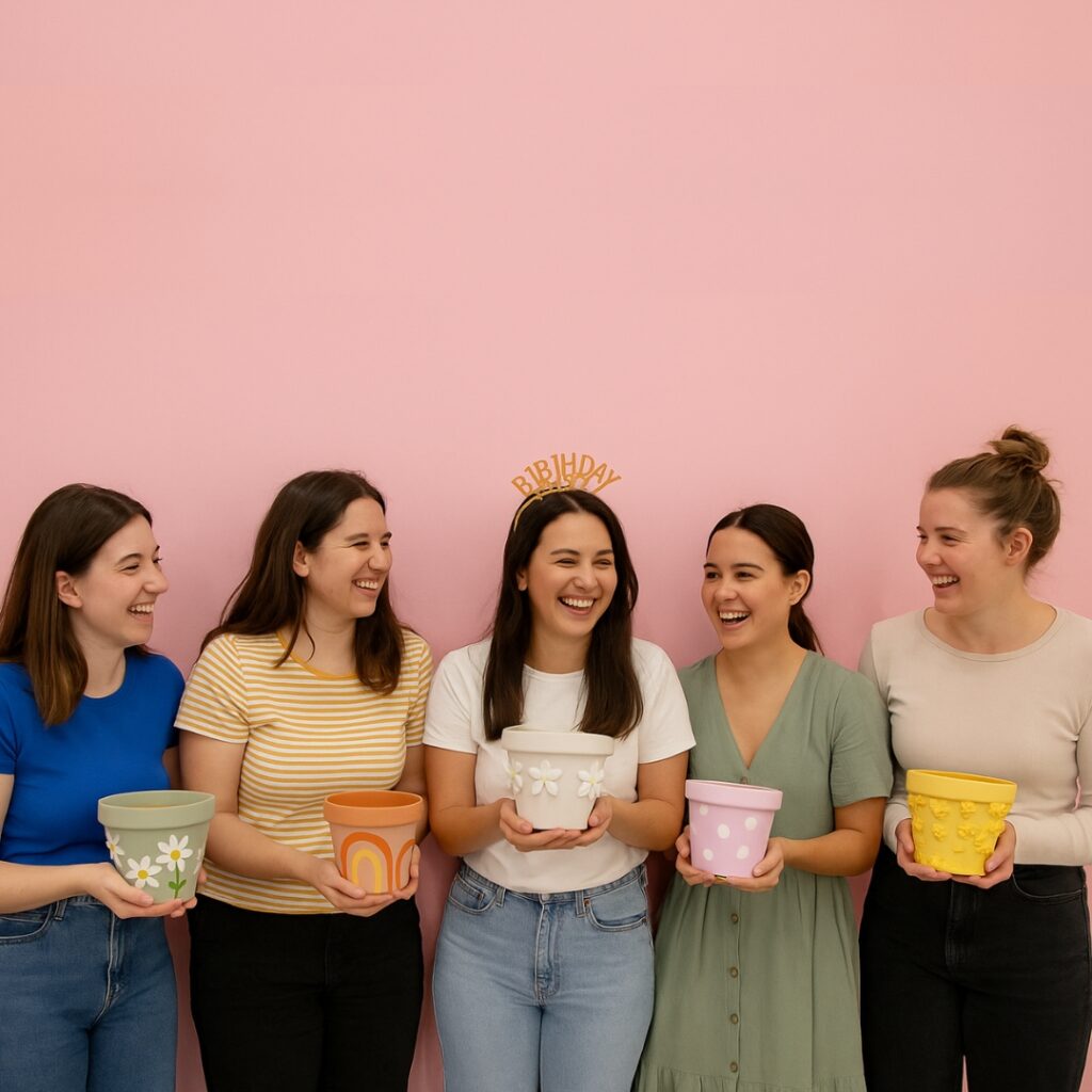 Plant Pot Painting Birthday Party